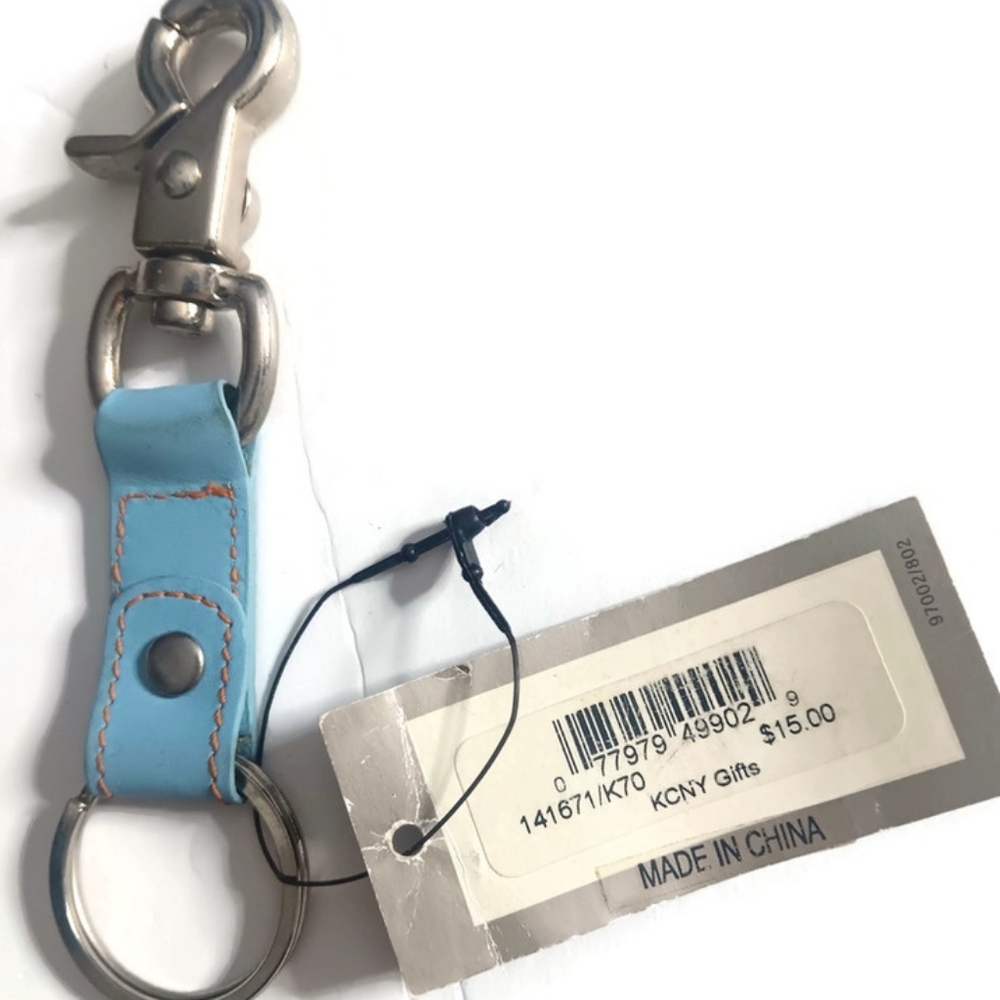 Kenneth Cole Men's Tie Set in Brown, Tan, and Purple & KENNETH COLE KEY FOB - Picture 7 of 7